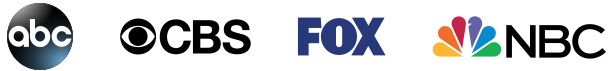 ABC CBS FOX NBC logos