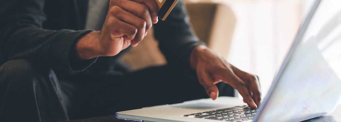 credit card being used on an ecommerce website credit card being used on an ecommerce website
