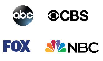 ABC CBS FOX NBC logos